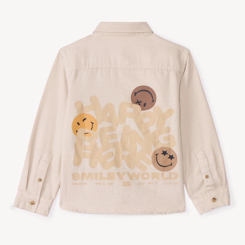 Chemise manches longues SmileyWorld pour garçon 