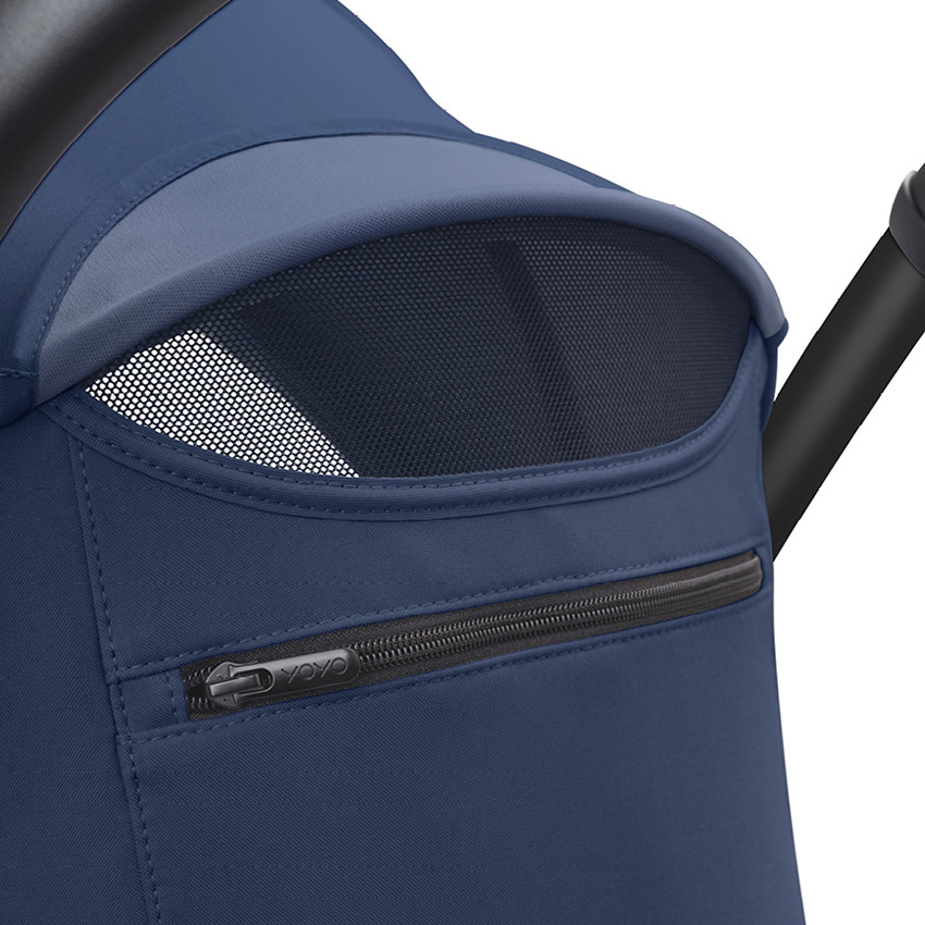 Poussette Stokke® YOYO³ à partir de 6 mois - cadre noir/bleu Air France 