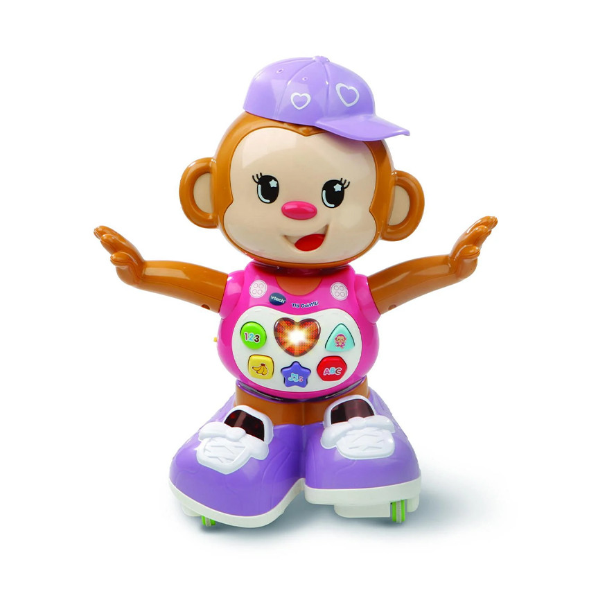 Titi Ouistiti, mon petit singe interactif rose 