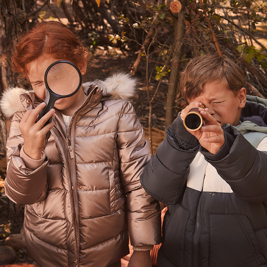 Doudoune effet colorblock avec doublure micropolaire pour garçon 