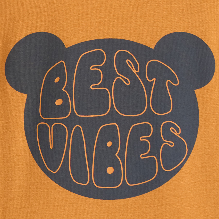 T-shirt manches longues bébé garçon imprimé ourson 