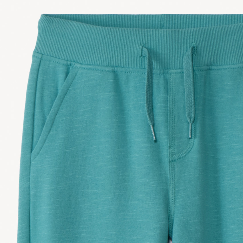 Jogging en molleton slub uni pour garçon 