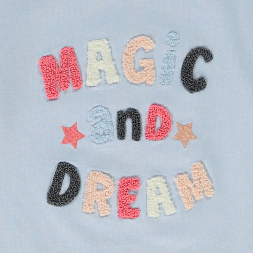 T-shirt manches longues à patchs bouclettes pour fille 