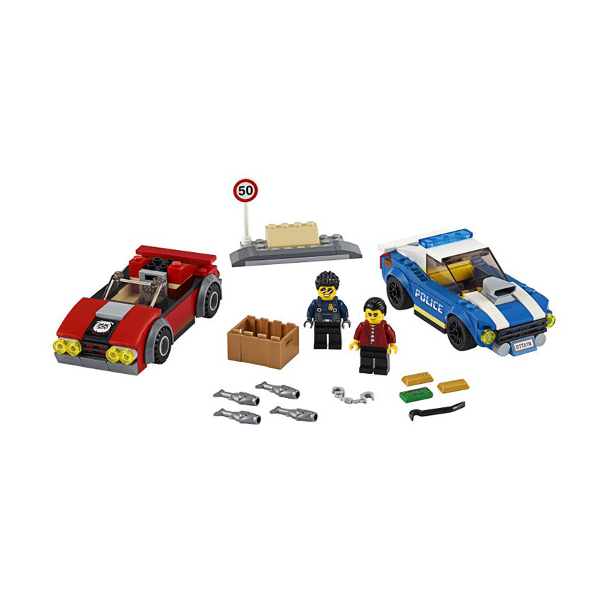 Course-Poursuite sur l'Autoroute - Lego City 