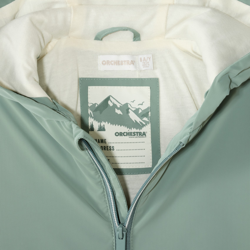 Coupe-vent garçon zippé à capuche imperméable 