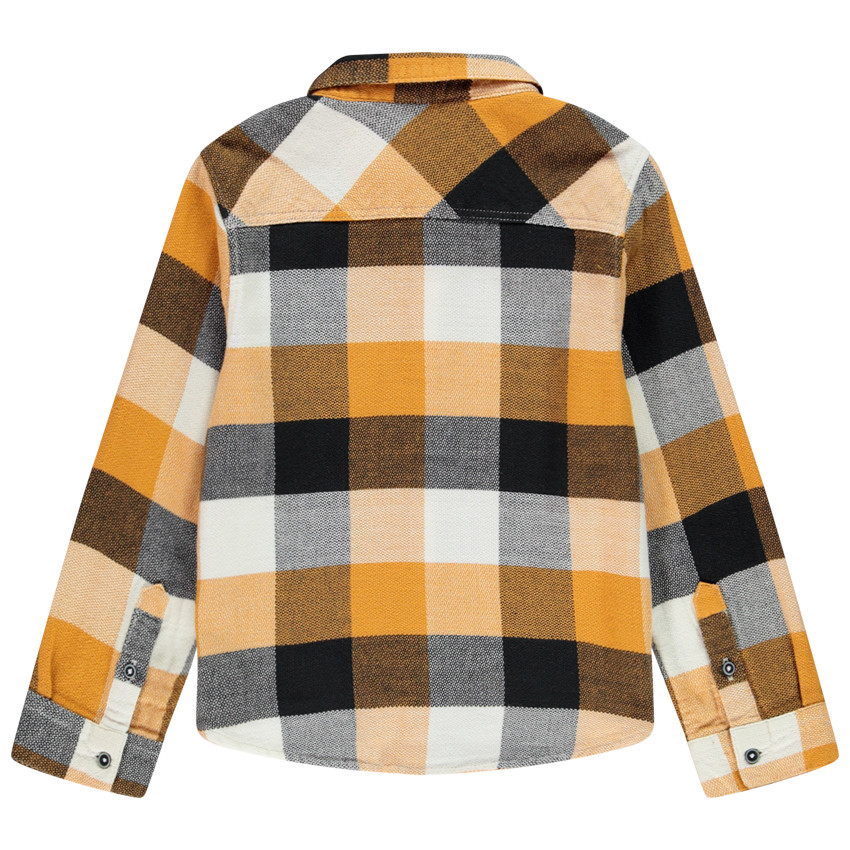 Chemise manches longues à carreaux pour enfant garçon 