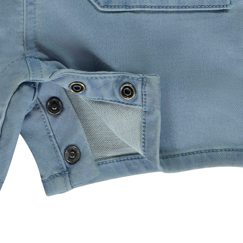 Salopette courte avec palmier en relief pour bébé garçon 