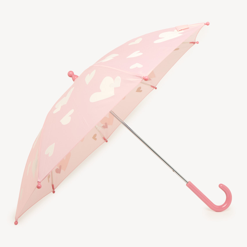 Parapluie fille motifs cœurs 