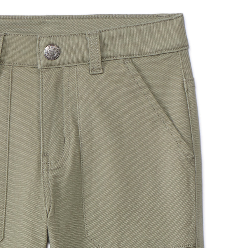 Pantalon en toile unie doublée pour garçon 