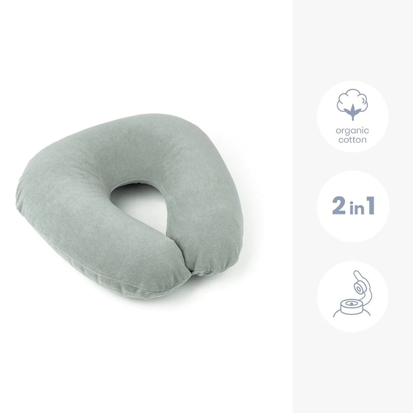 Coussin d'allaitement gonflable multi-usages vert 