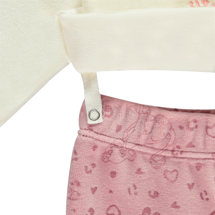 Pyjama 2 pièces en velours Le Roi Lion Disney pour bébé fille (ouvertures différentes selon l'âge) 