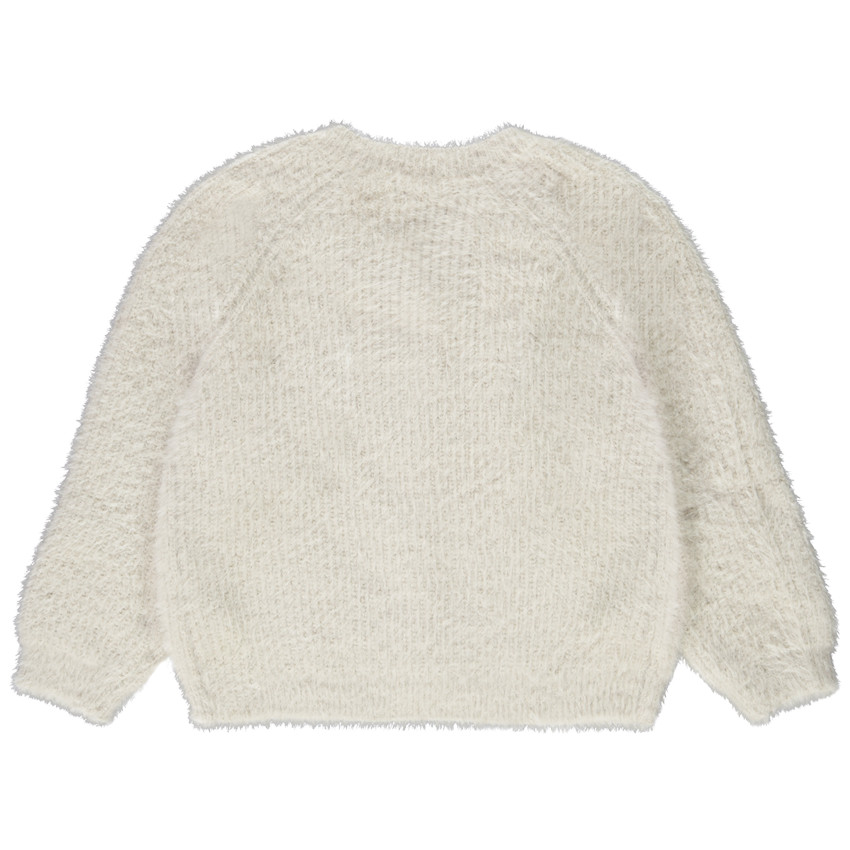 Gilet en tricot uni pour fille 