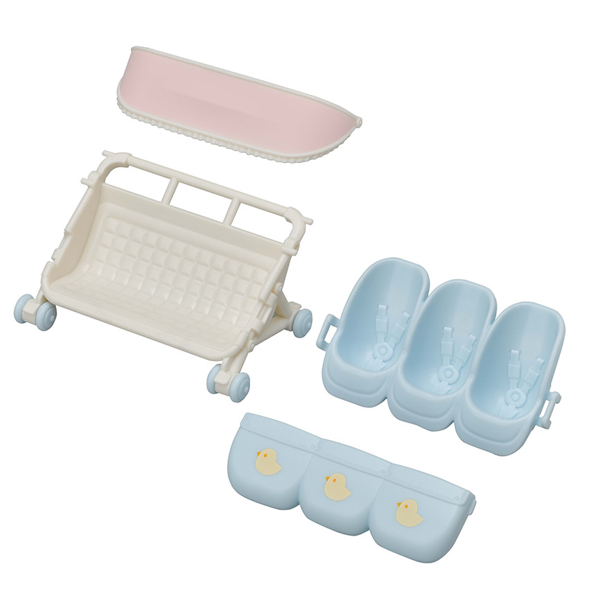 Figurine la poussette triplé  