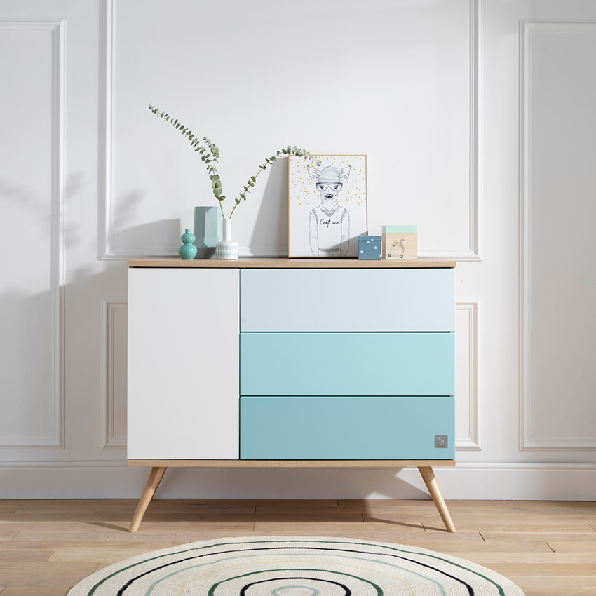Commode Seventies - Bleu 