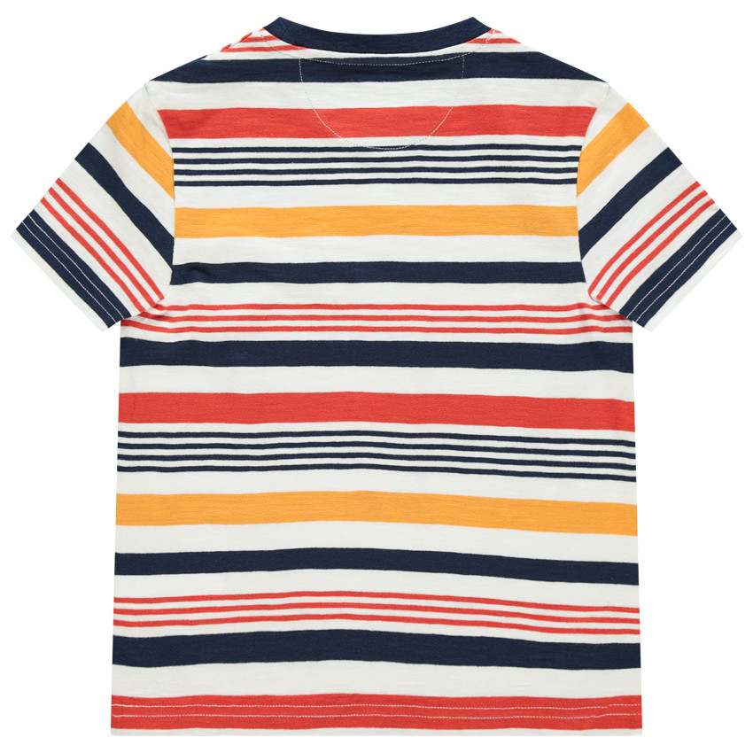 T-shirt manches courtes à rayures all-over 