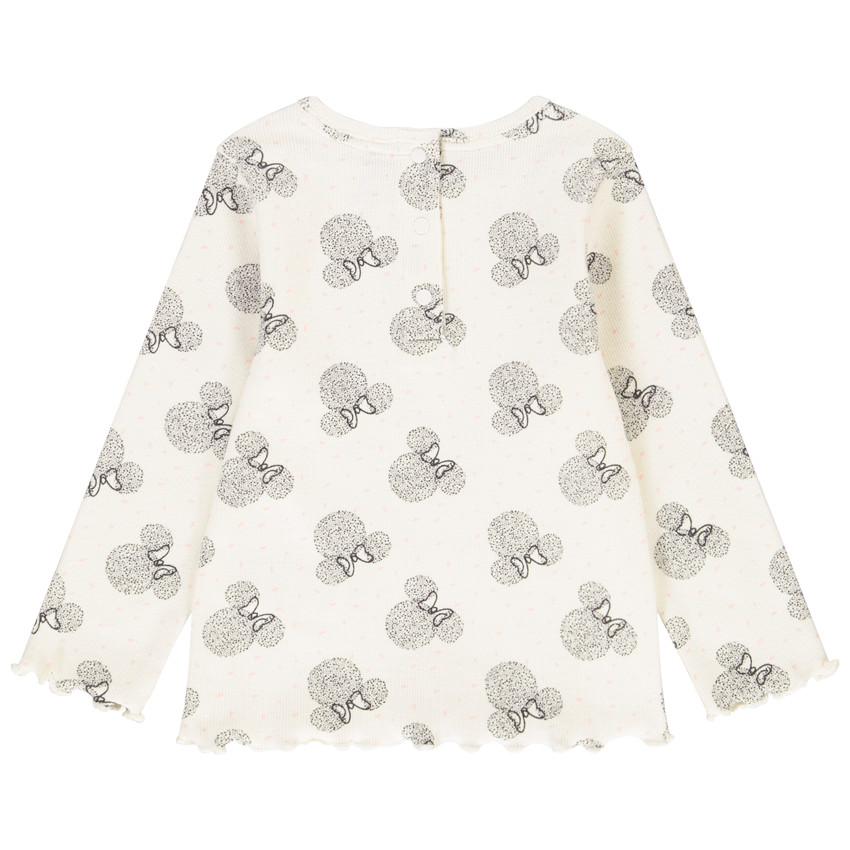 T-shirt manches longues Minnie Disney pour bébé fille 