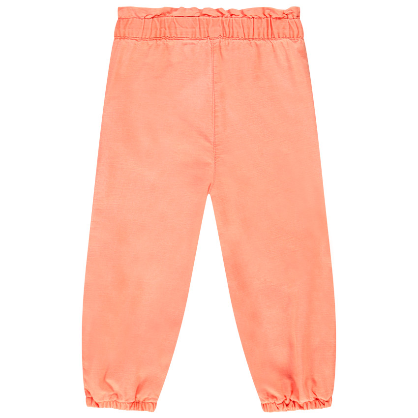 Pantalon en coton et viscose à taille élastiquée pour bébé fille 
