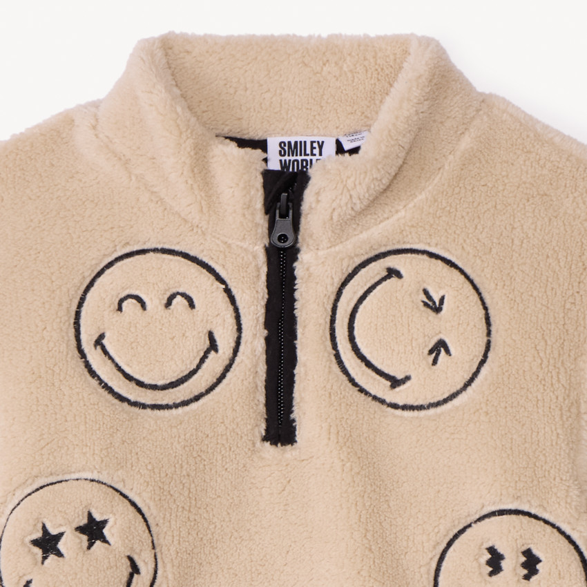 Sweat camionneur en sherpa SmileyWorld pour garçon 