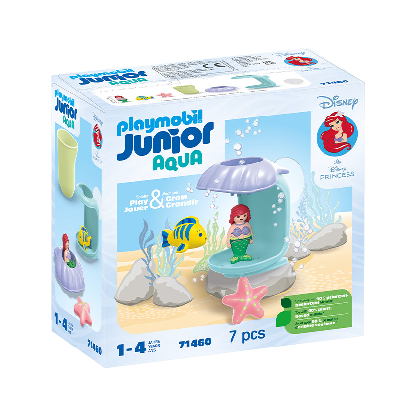 Set 7 pièces Disney Ariel avec coquillage de bain