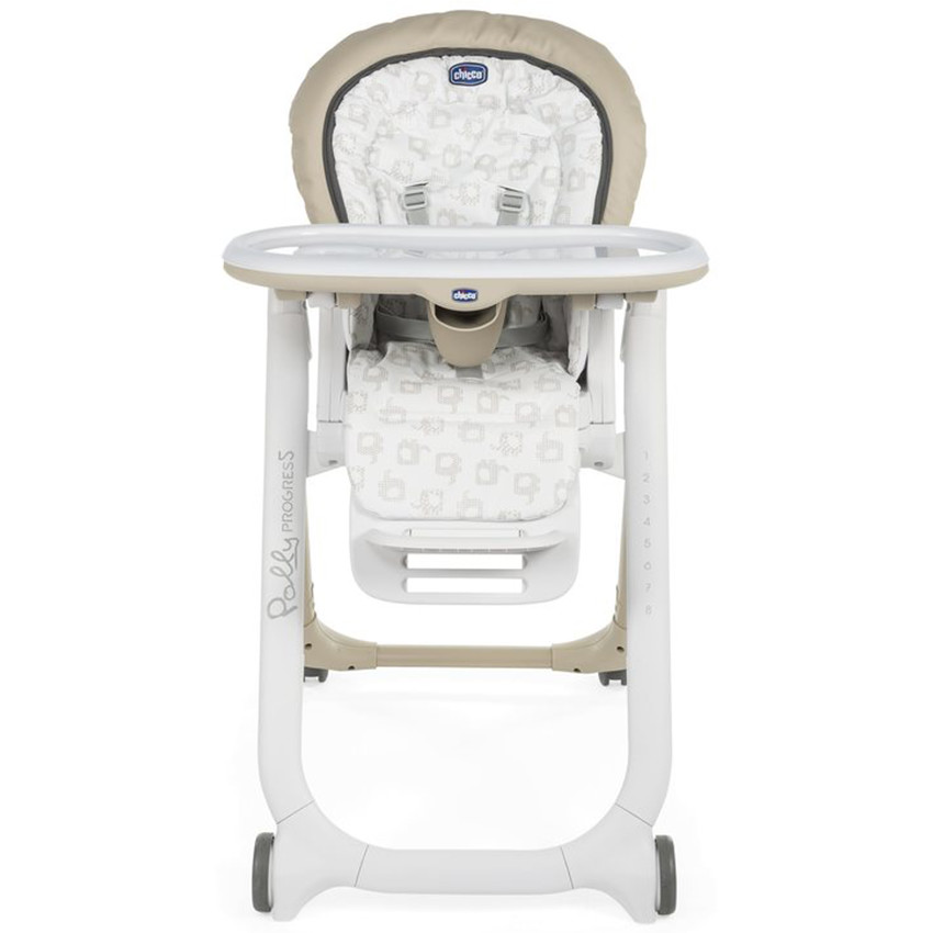 Chaise haute réglable Polly Progres5 - Beige 