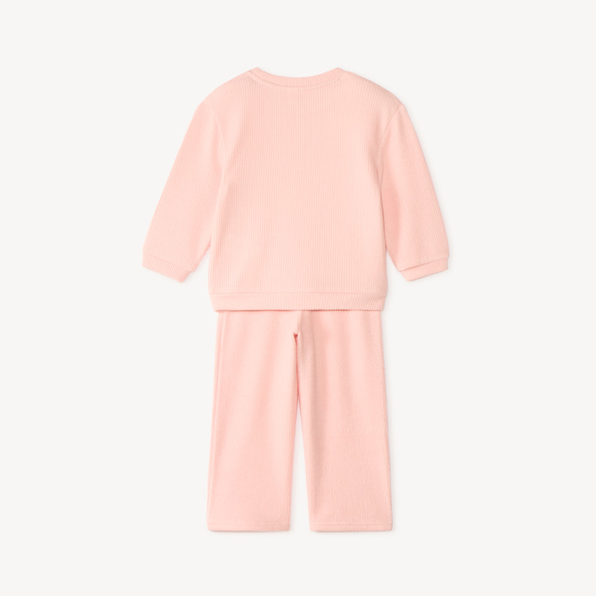 Ensemble de jogging oversize avec fleurs en crochet pour bébé fille 