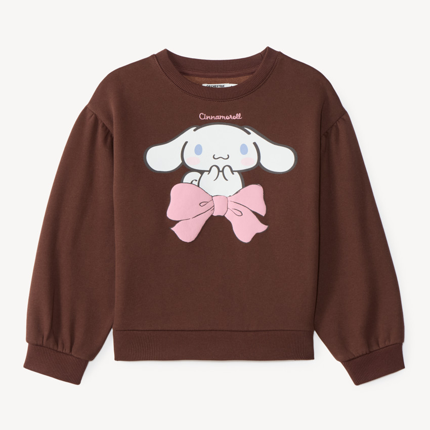 Sweat fille print Cinnamoroll Hello Kitty et ses amis