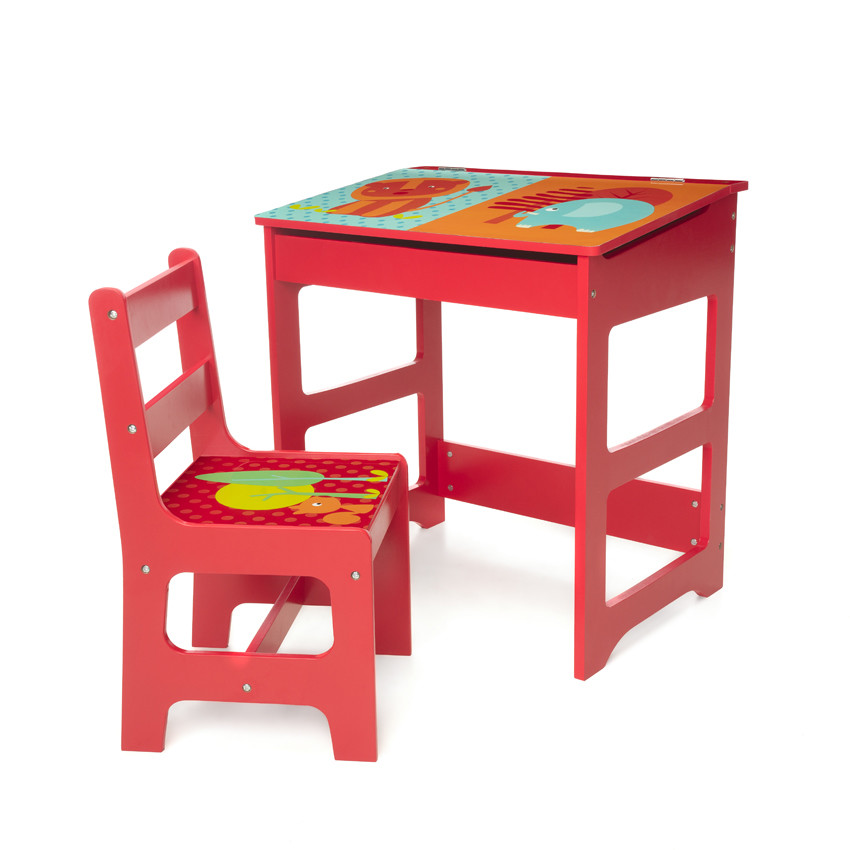 Set pupitre et chaise Jungle 
