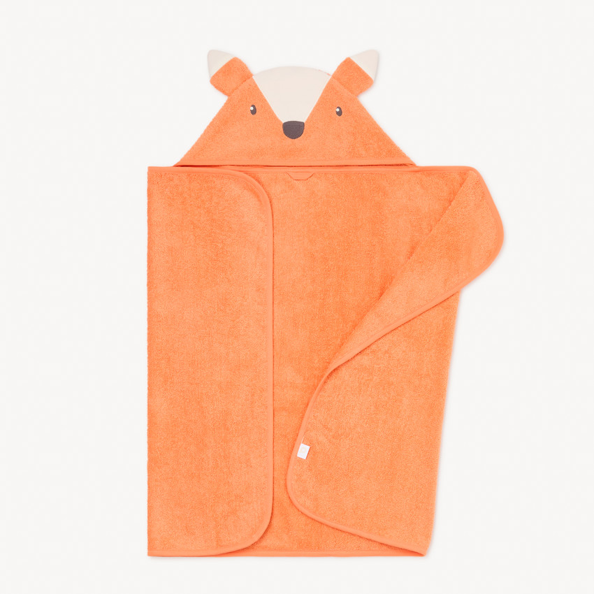 Cape de bain renard - 80x80 cm 