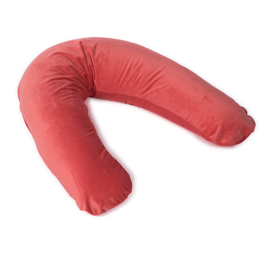 Housse coussin d'allaitement Supple Feed en polaire - Corail 