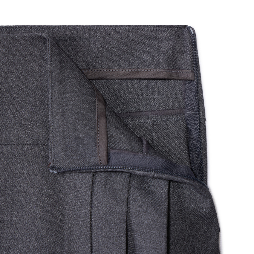 Jupe plissée d'uniforme en toile unie pour fille 