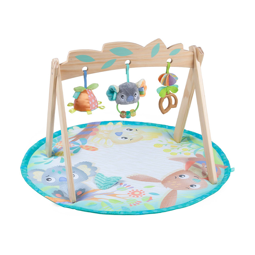 Tapis d'éveil avec arche en bois Fauna Friends Botanical 