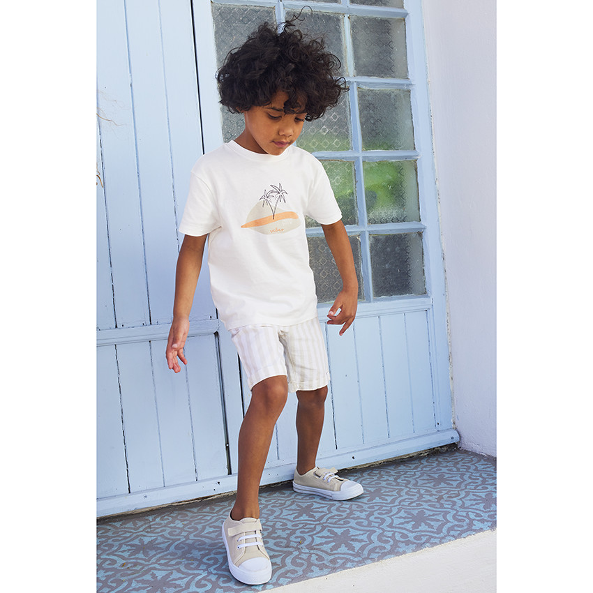 T-shirt manches courtes print désert pour garçon 