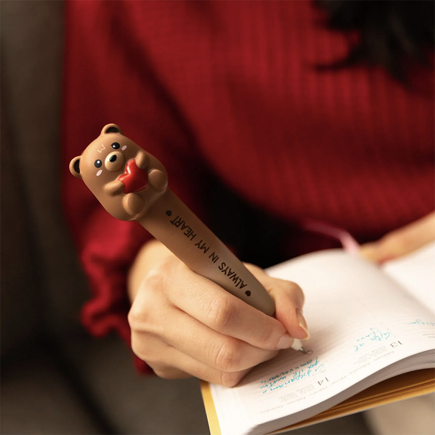 Stylo antistress à encre gel - Teddy Bear 