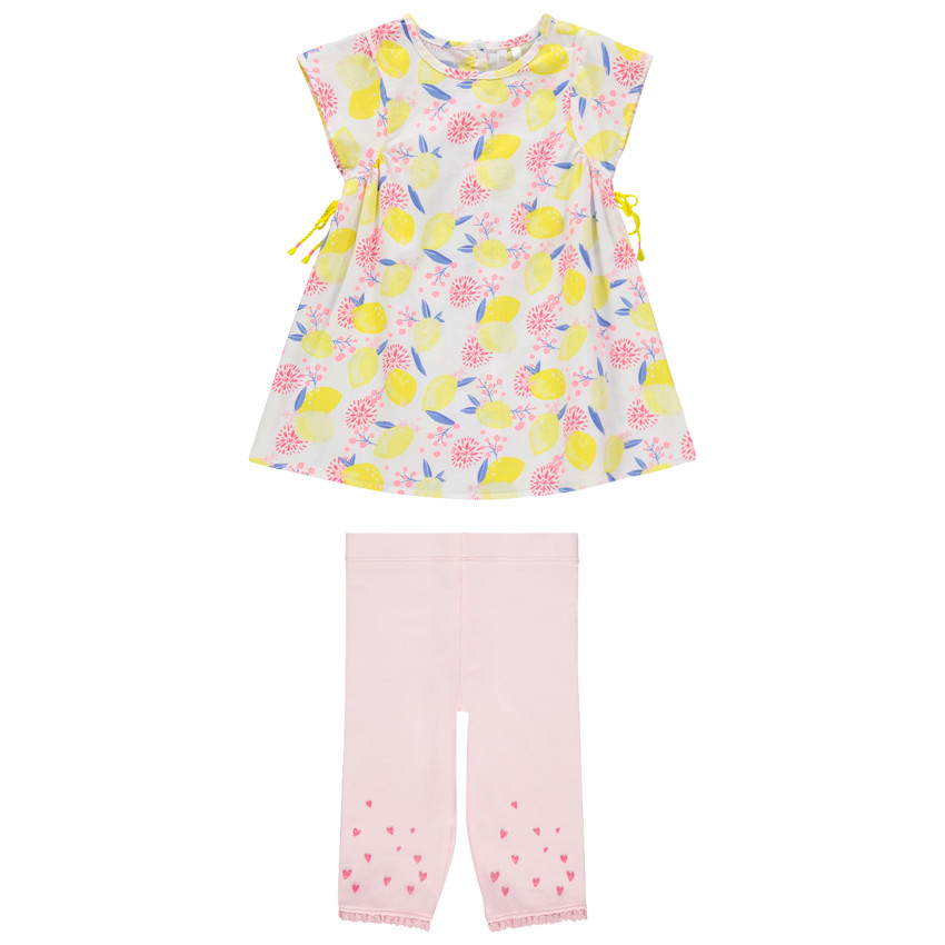 Ensemble tunique et legging imprimés pour bébé fille