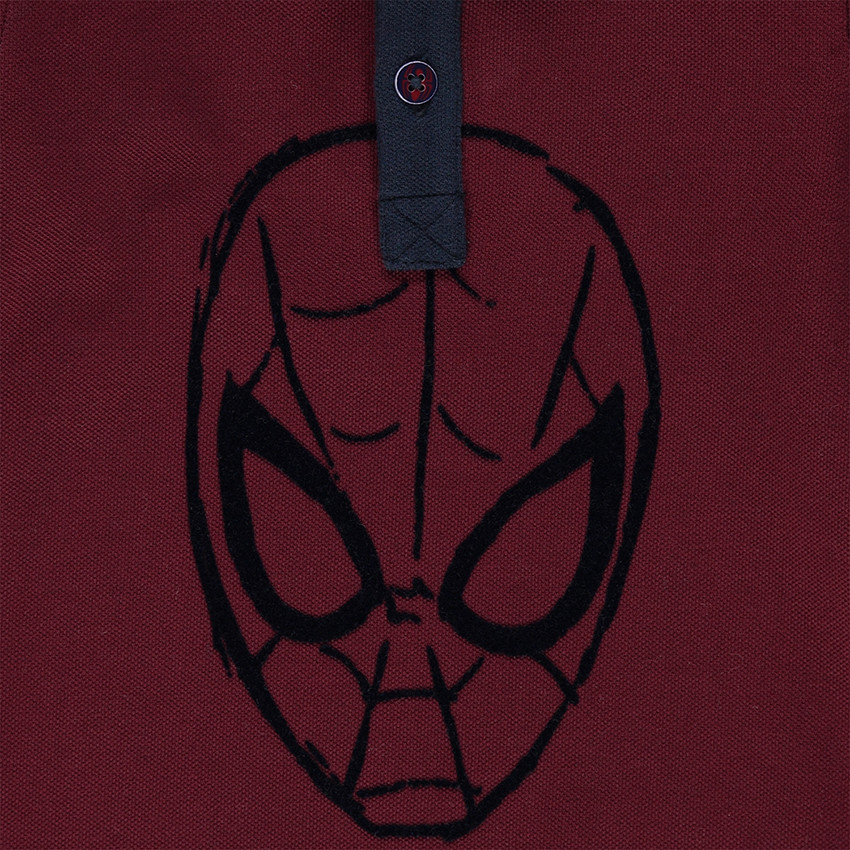 Polo manches longues effet 2 en 1 Marvel print Spiderman 
