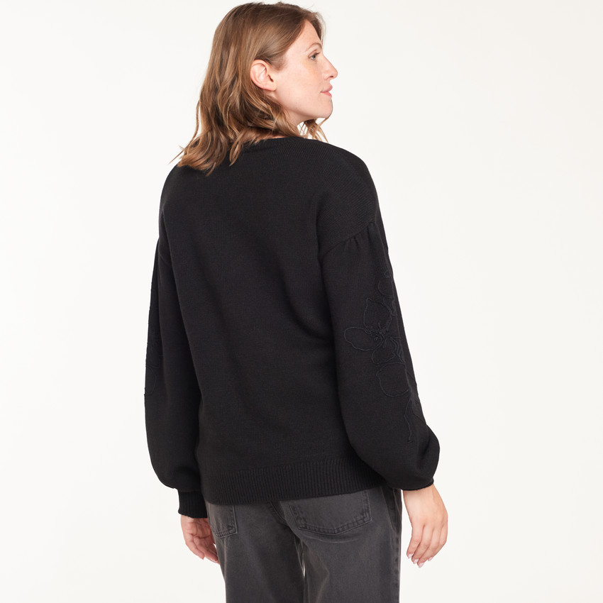 Pull maternité manches bouffantes fantaisie 