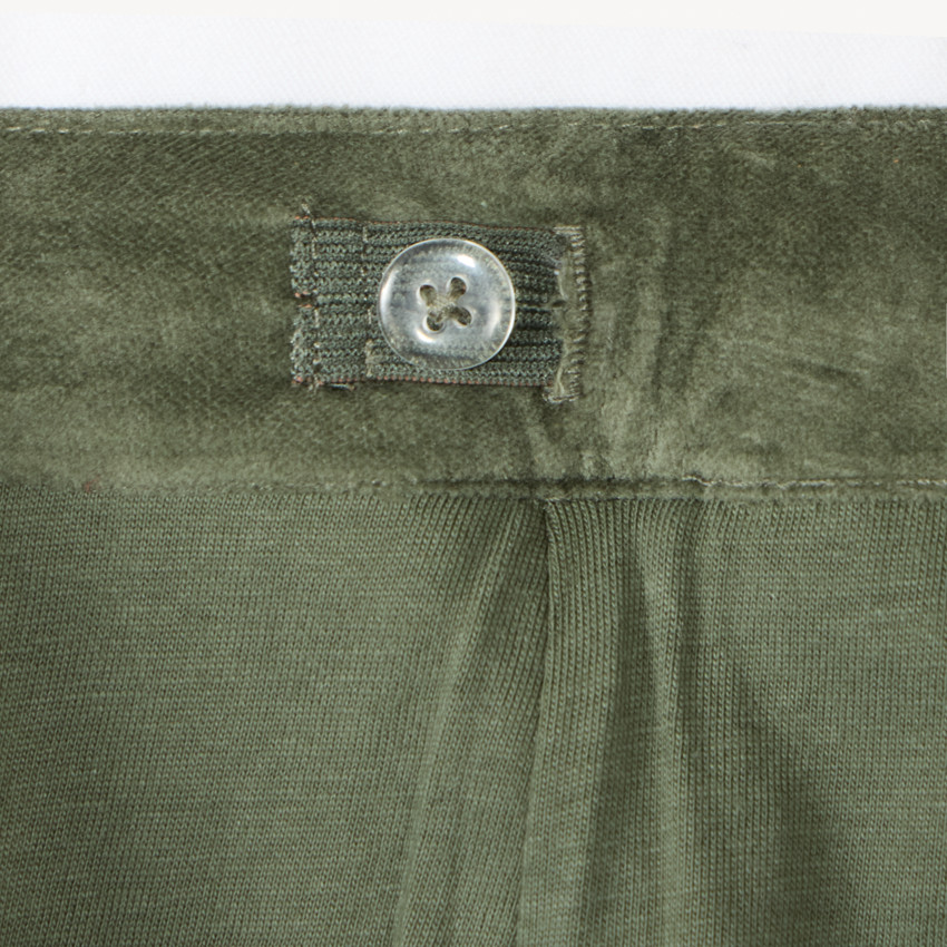 Pantalon bootcut en velours + ceinture tressée pour fille 