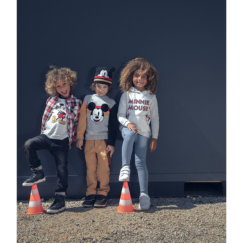 Sweat à capuche en molleton print Minnie Disney pour enfant fille 