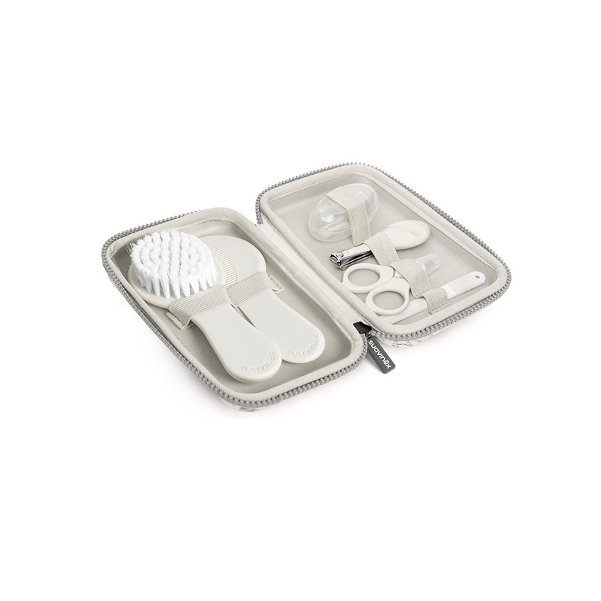 Trousse de toilette complète 6 pièces beige 