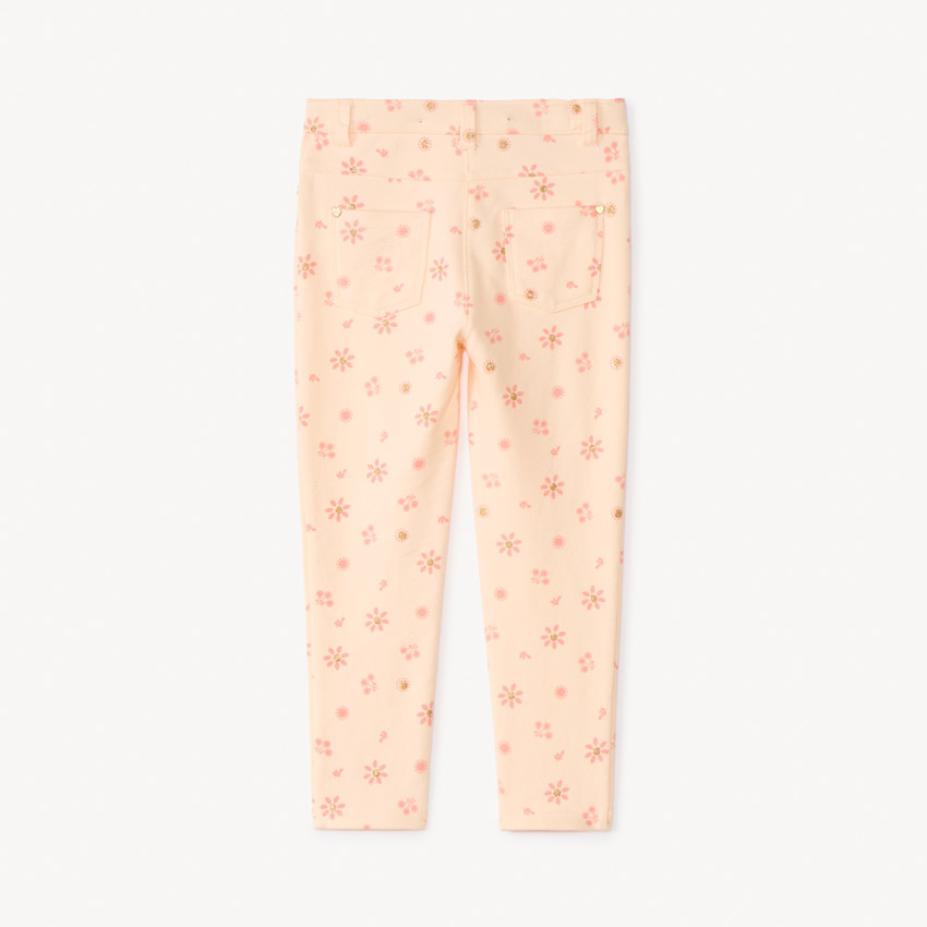 Pantalon imprimé fleurs pailletées pour bébé fille 