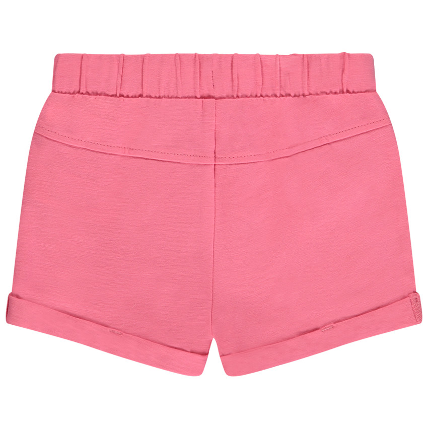 Short uni en jersey slub pour bébé fille 