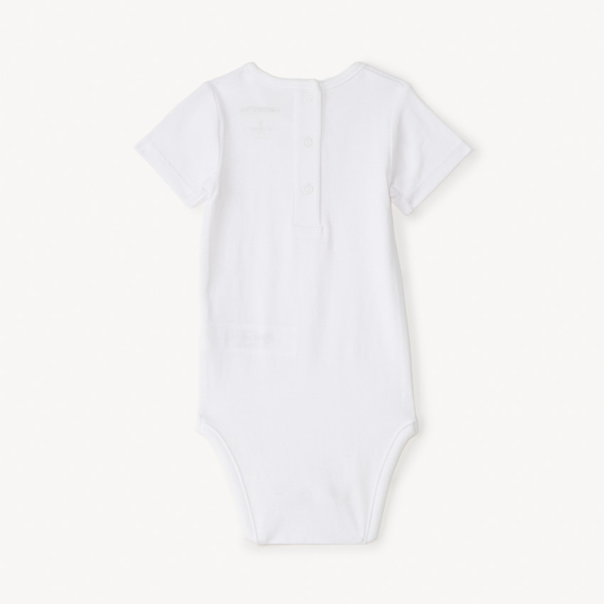 Lot de 3 bodies manches courtes uni pour bébé garçon 