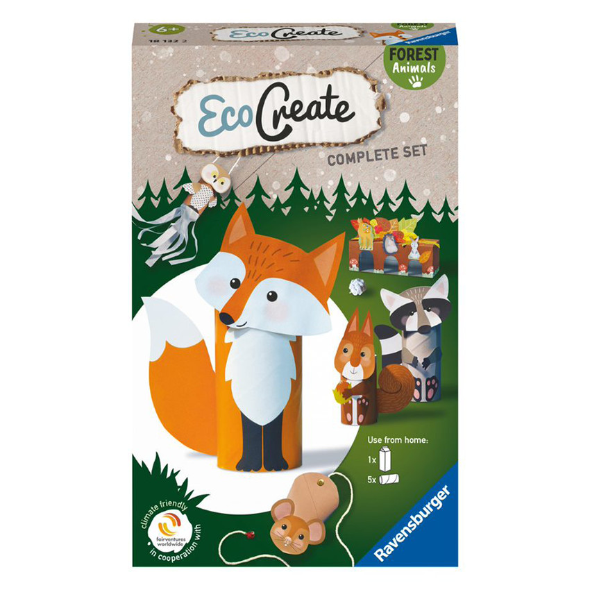 Découpage Collage Ecocreate Mini Forest Animals / Animaux de la Forêt