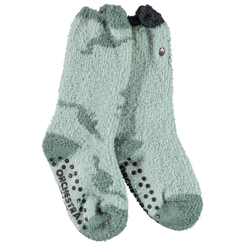 Lot de 2 paires de chaussettes sherpa antidérapantes pour garçon 