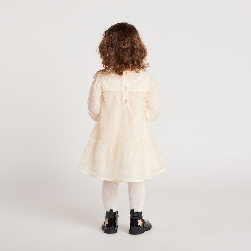 Robe en tulle manches longues bébé fille 