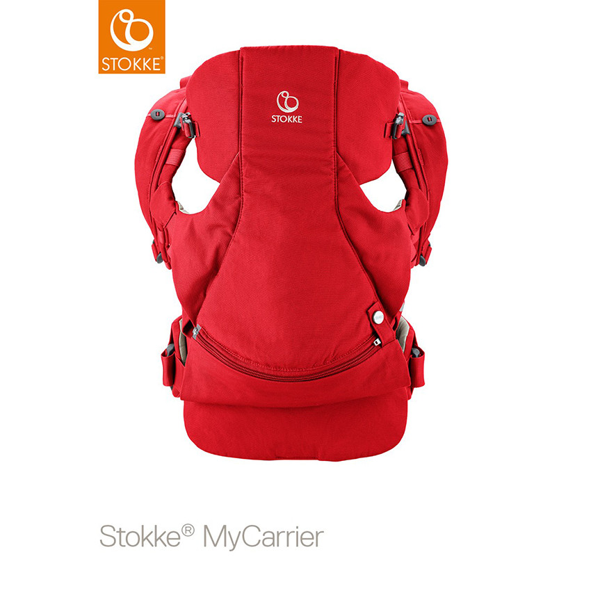 Porte-bébé ventral et dorsal MyCarrier – Rouge 