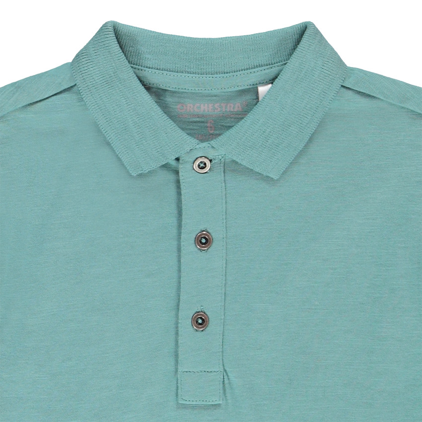 Polo manches longues en jersey uni pour garçon Main Polo manches longues en jersey uni pour garçon