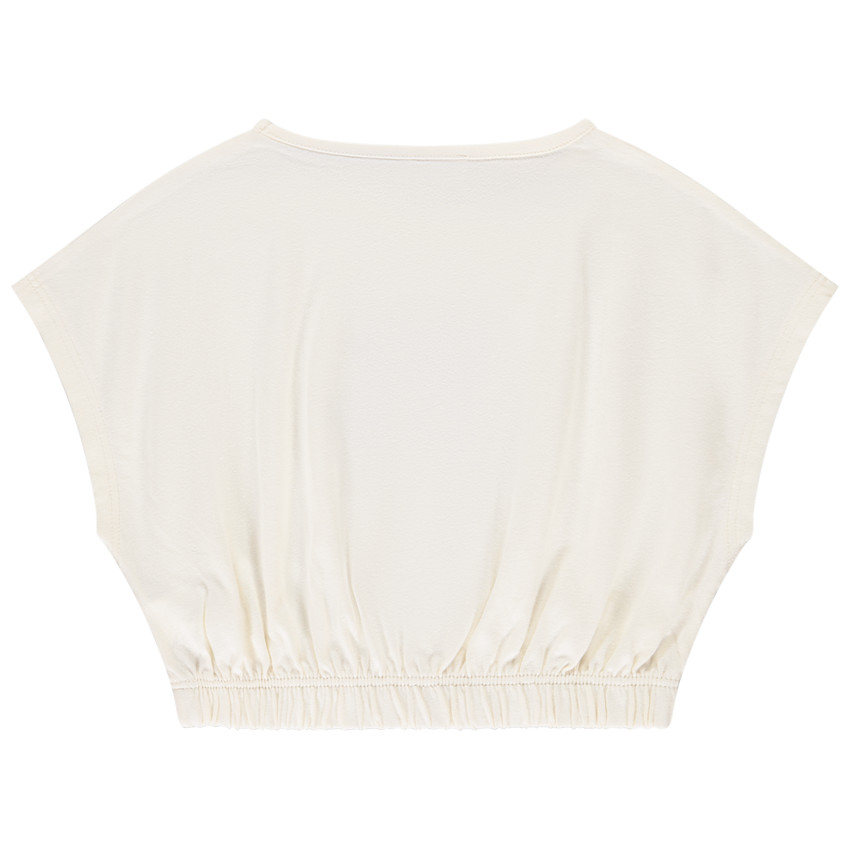 T-shirt manches courtes forme boîte à sequins fantaisies pour fille  
