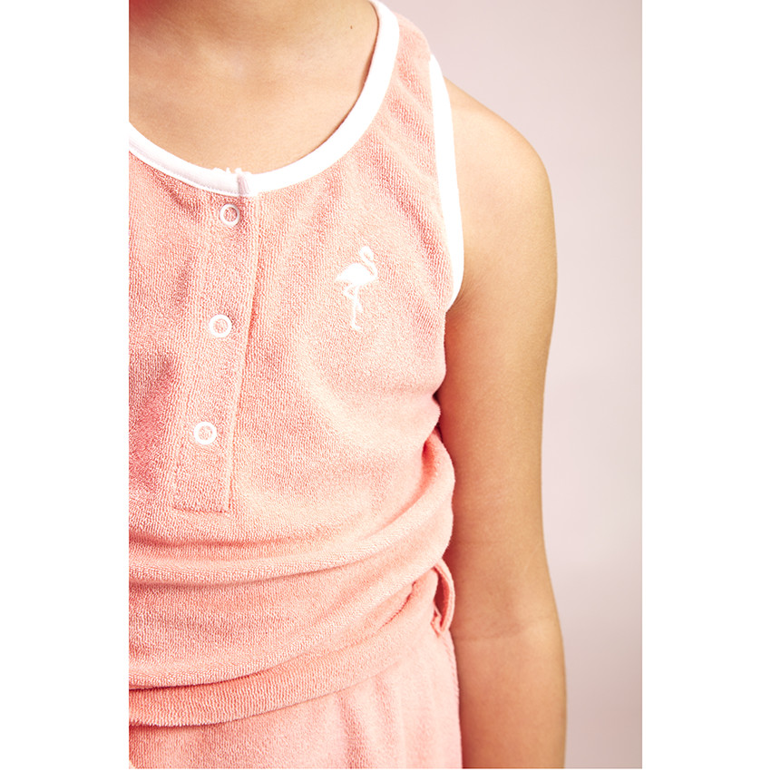 Robe en éponge avec broderie pour fille 