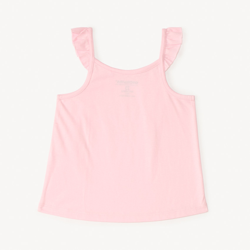 Débardeur en maille uni print fantaisie pour bébé fille 